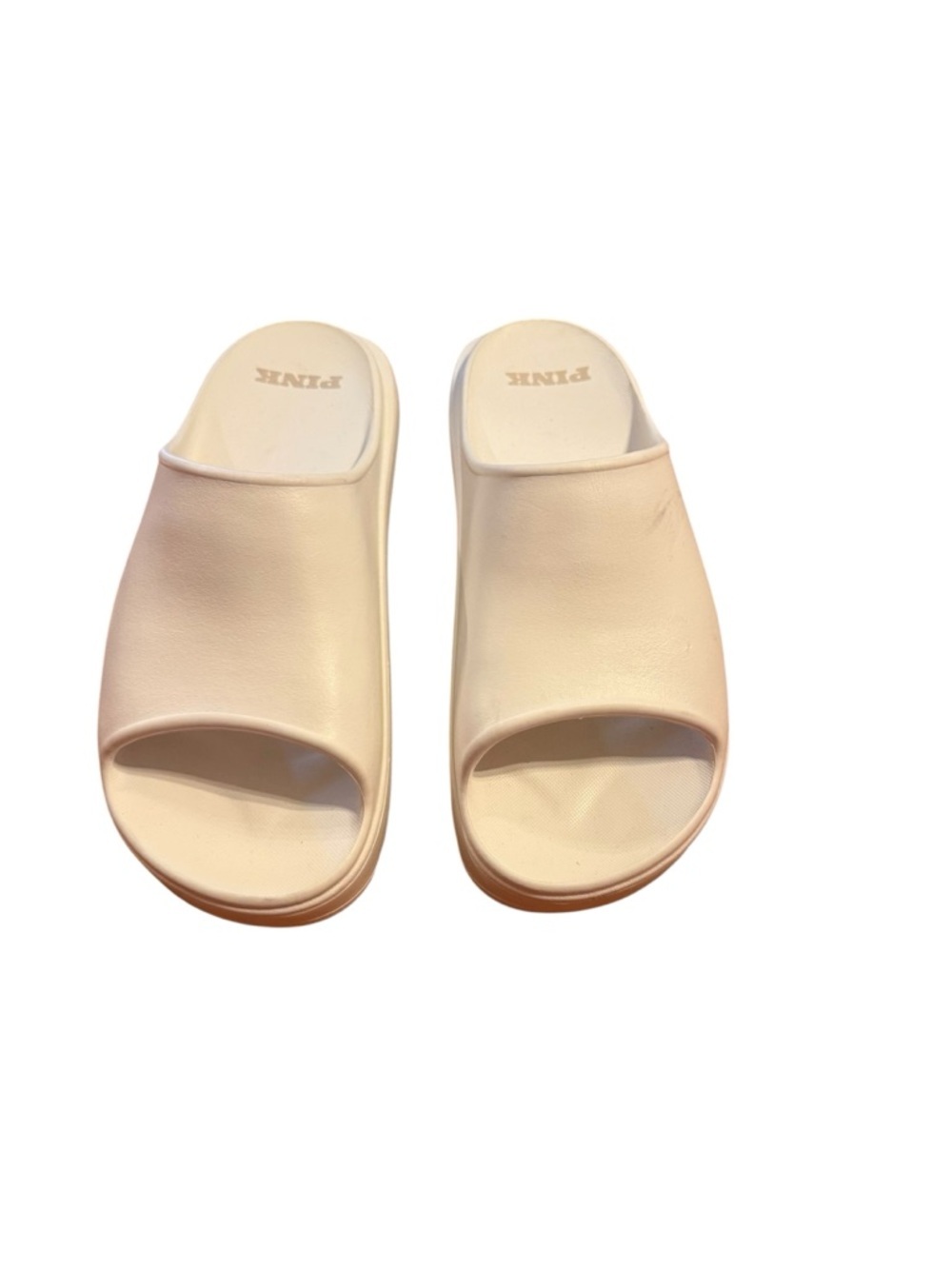 PINK Victoria's Secret Foam Slide Sandals in white - Women's Comfortable Slide